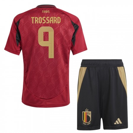 Virallinen pelipaita Belgia Trossard 9 Koti Euro 2024 Lyhythihainen - Lasten ( + Lyhyet housut ) Virallinen pelipaita Belgia Trossard 9 Koti Euro 2024 Lyhythihainen - Lasten ( + Lyhyet housut )
